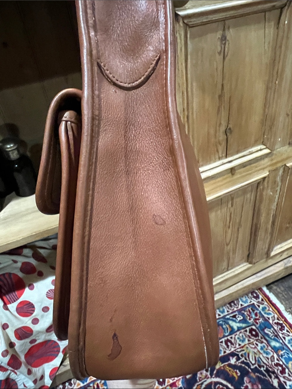 Coach 9980 Taft Crossbody in British Tan Leather - Picture 6 of 13